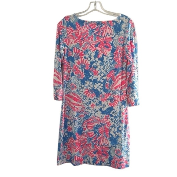 Lilly Pulitzer Sophie Shift Dress Pop Pop Bay Blue Vacation Preppy Small - Picture 5 of 9